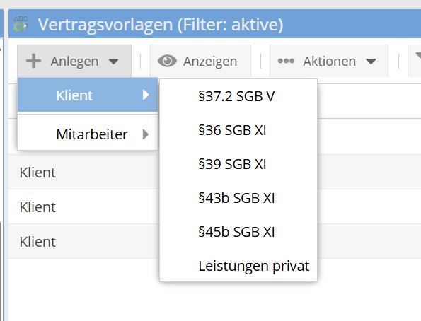 Vertragsvorlagen anlegen